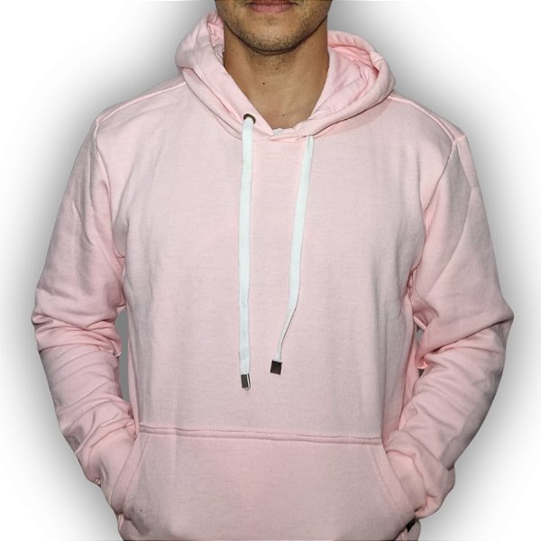 MOLETOM ROSA – CANGURU (unissex)