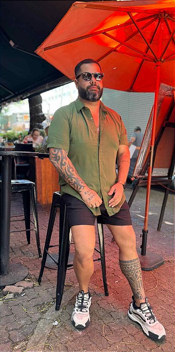 Camisa Viscolinho Floresta