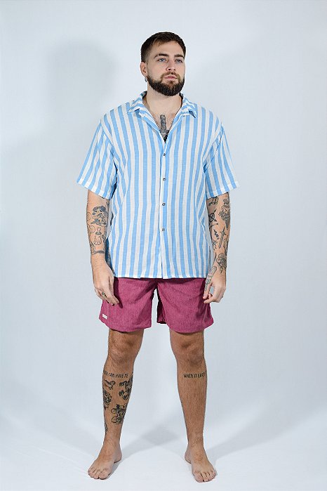 CAMISA LISTRAS AZUL