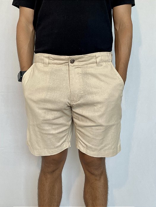 Bermuda Linho Off White