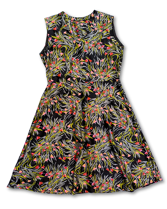 Vestido Vintage Floral Sueli