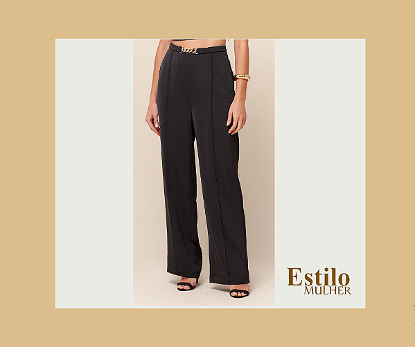 Calça preta alfaiataria