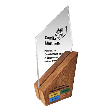 Código 2121 - Troféu corporativo para personalizar