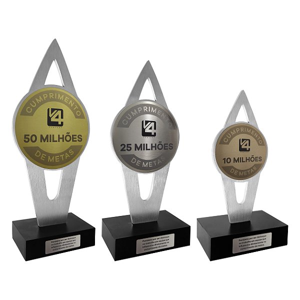 Código 2118 - Troféu alumínio para personalizar