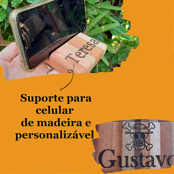 Suporte de celular de mesa