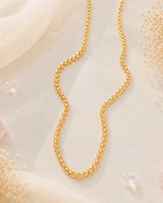 Colar Elo Quadrado: Elegância Minimalista