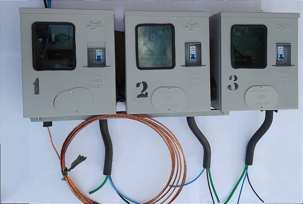 PADRÃO AGRUPAMENTO 1CX BIFASICA 63A + 1CX TRIFASICA 63A 5,0M