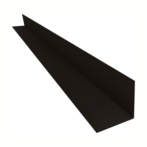 Cantoneira L Pvc Protetor Canto Parede 15mm Barra 3 Metros Preta