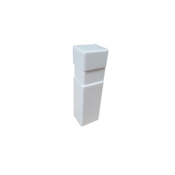 Terminal PVC 10 cm Branco
