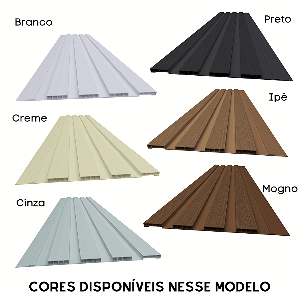 Pvc Ripado Forro Painel Ripado de PVC - Monte Carlo Acabamentos