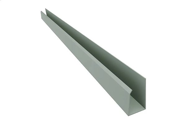 Perfil de Acabamento PVC Para Painel Ripado CINZA 2 metros