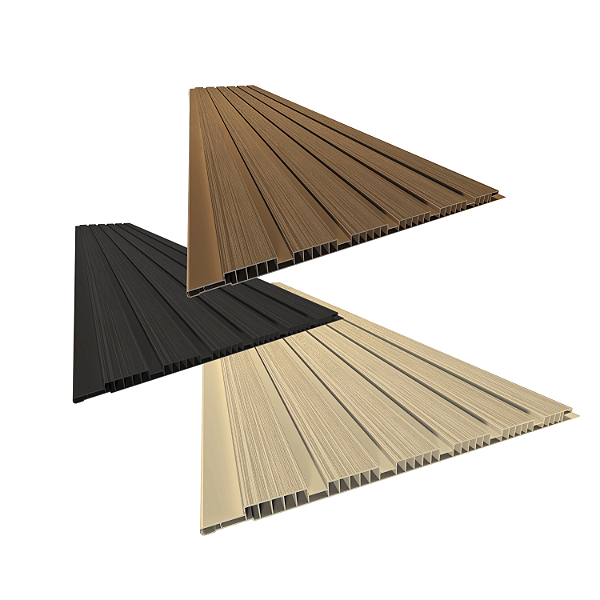 Kit 2 Placas Painel Ripado Slim PVC 20x300cm Decorativo