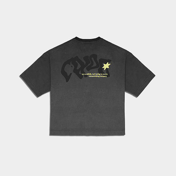 Camiseta Boxy To Create Chumbo Coroa