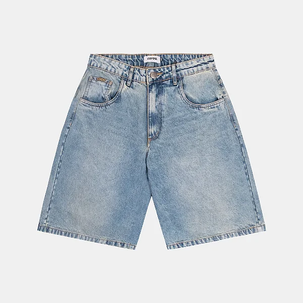 Bermuda Jeans Coroa Azul