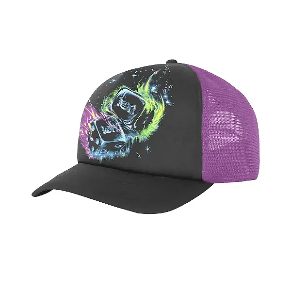 Boné Exclusiviist 1of1 Trucker H1gh Roller Pack Roxo