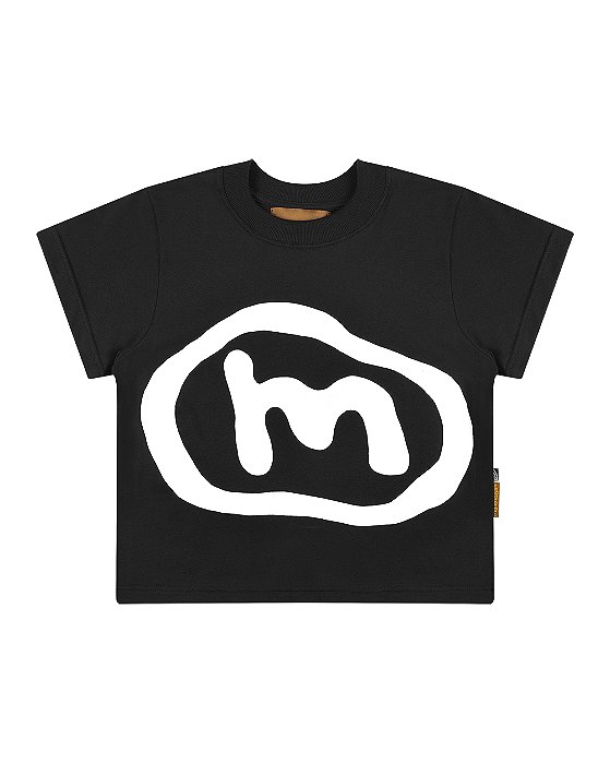 BABY TEE MAD ENLATADOS MMM PRETA
