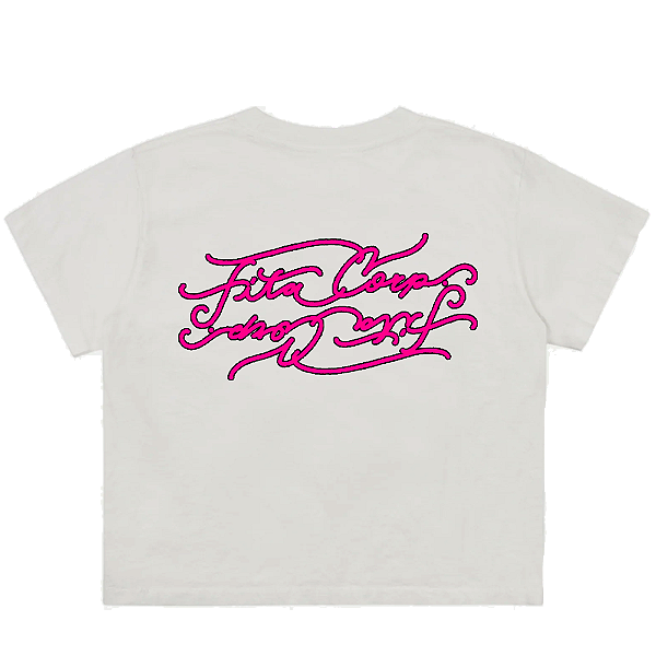 Baby Tee Fita Corp Logo Dupla Branca