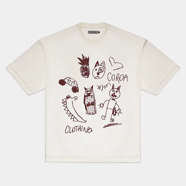 Camiseta Drawings of Him Off White