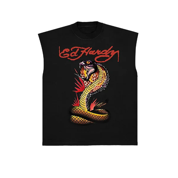 Sleeveless Tee Ed Hardy "Serpent" Black