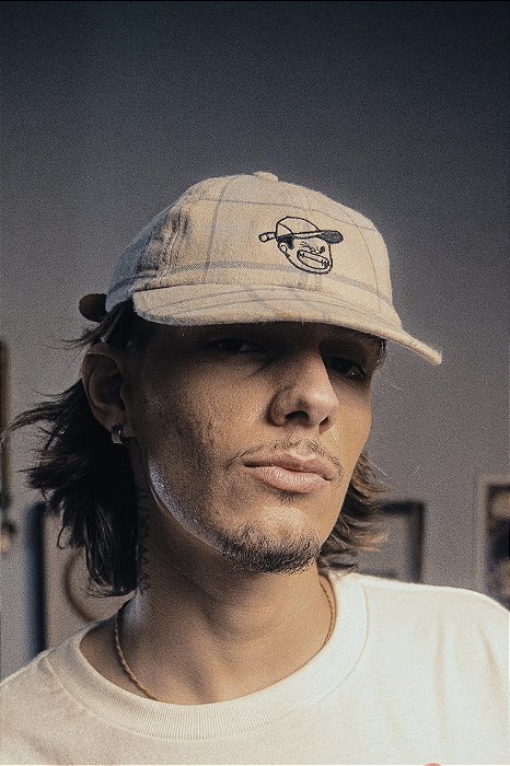 Boné 6 Panel Fita Chess