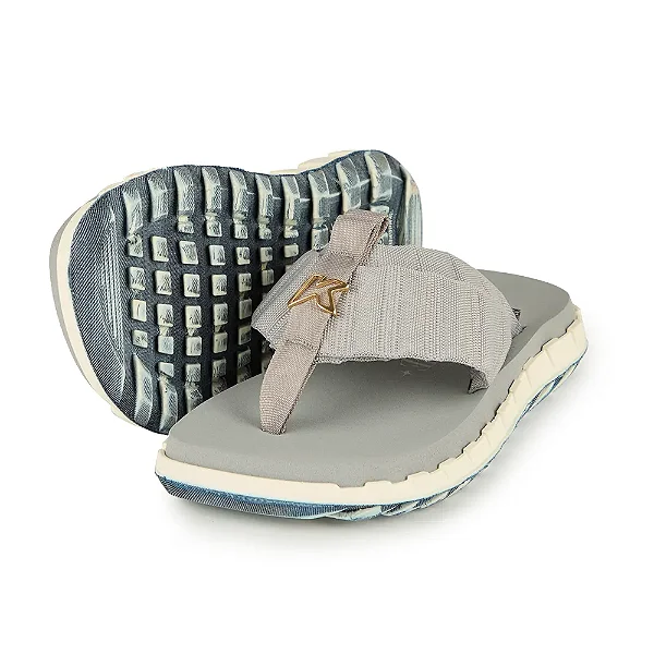 Sandália Kenner Megah Duo Tasha&Tracie cinza