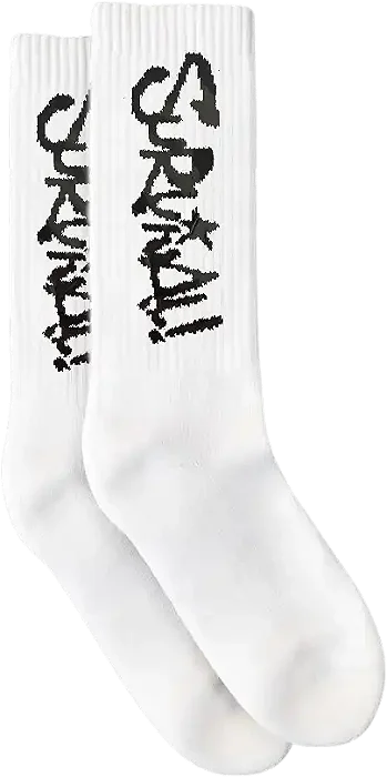 Meia Spray Branca Survival