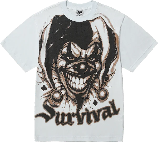 Camiseta Palhaço Branca Survival