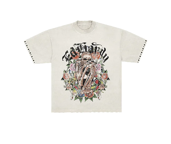 Camiseta Off White "Garden Of Bones" Ed Hardy x Matuê