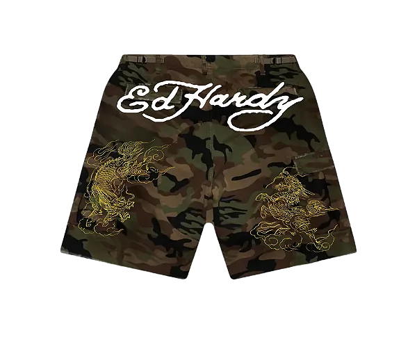 Bermuda Camuflada "Dragon" Ed Hardy x Matuê