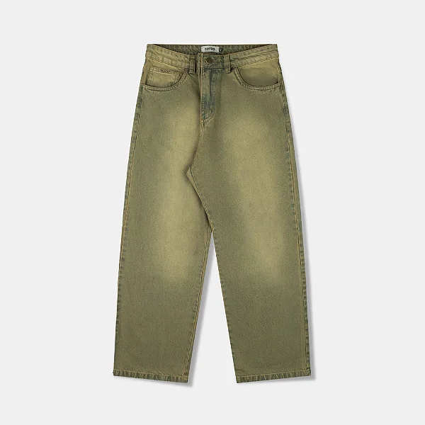 Calça Jeans Baggy Marrom Coroa