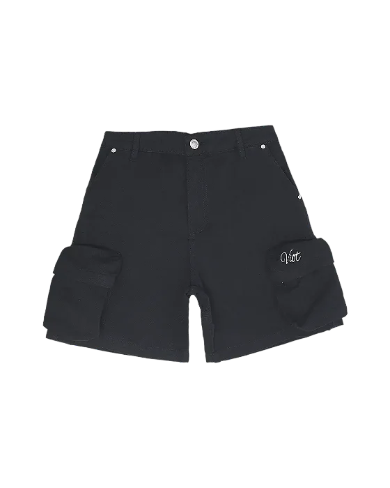 Bermuda Cargo "Trailman" Jeans Viot Preta