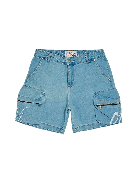 Bermuda Cargo "Trailman" Jeans Viot Azul Claro