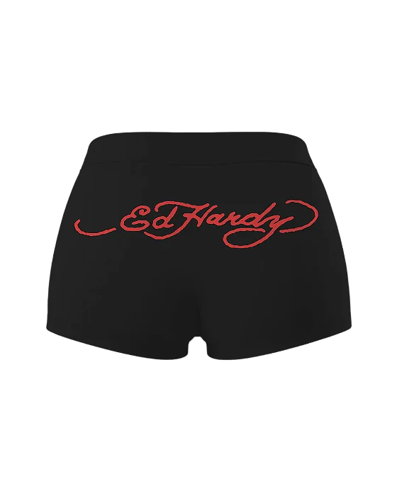 Mini Shorts "Ed Hardy 00's" Preto