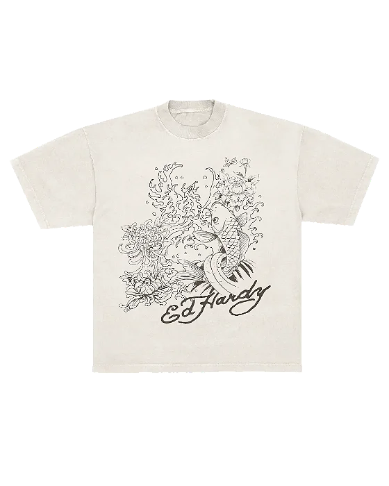 Camiseta Off White "Carpa Outline" Ed Hardy