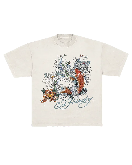 Camiseta Off White "Carpa" Ed Hardy