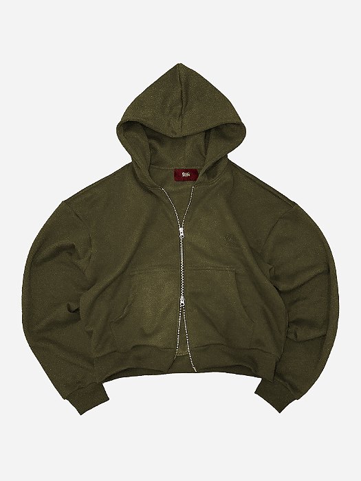 Moletom Double Zip Perfect Verde Army Fati Studios