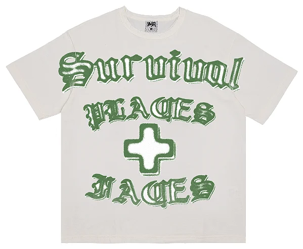 Camiseta Survival x Places + Faces Airbrush Off White