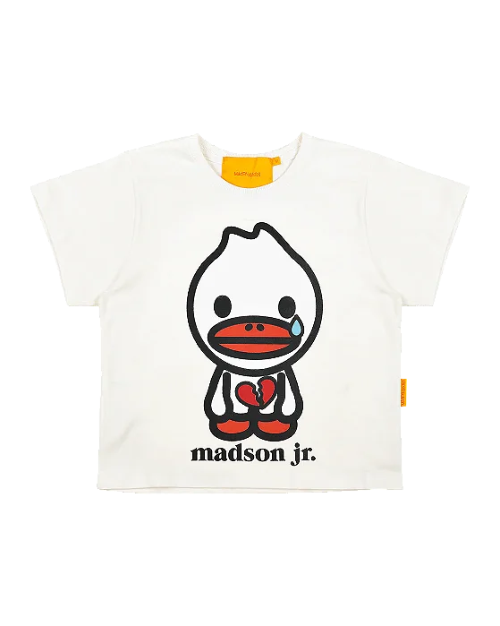 BABY TEE MADSON JR. CORAZON PARTIDO (OFF-WHITE)