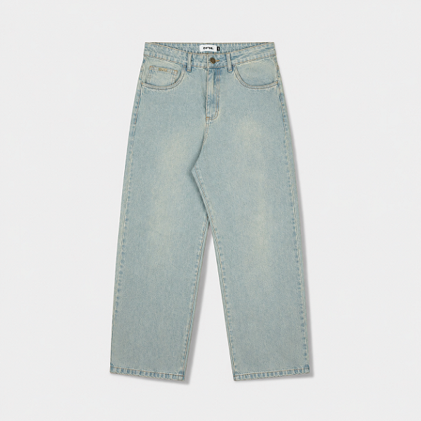 Calça Jeans Baggy Azul Claro Coroa