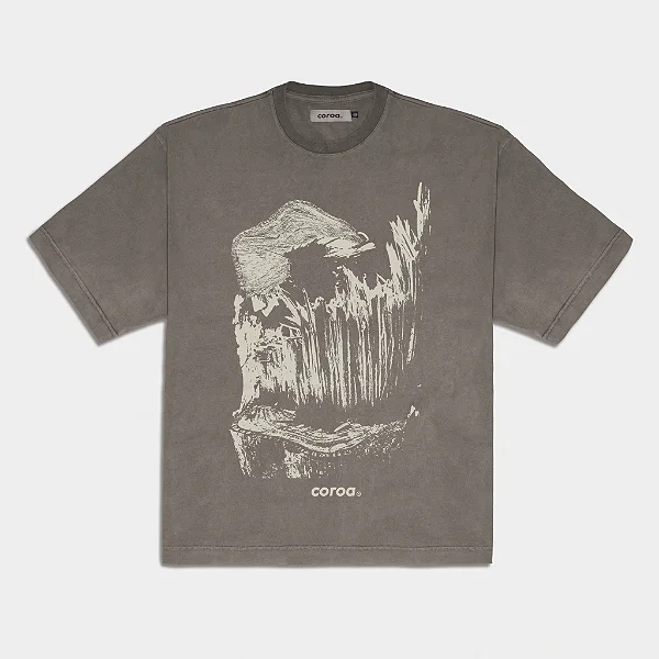 Camiseta Árvore Caída Marrom Claro Coroa