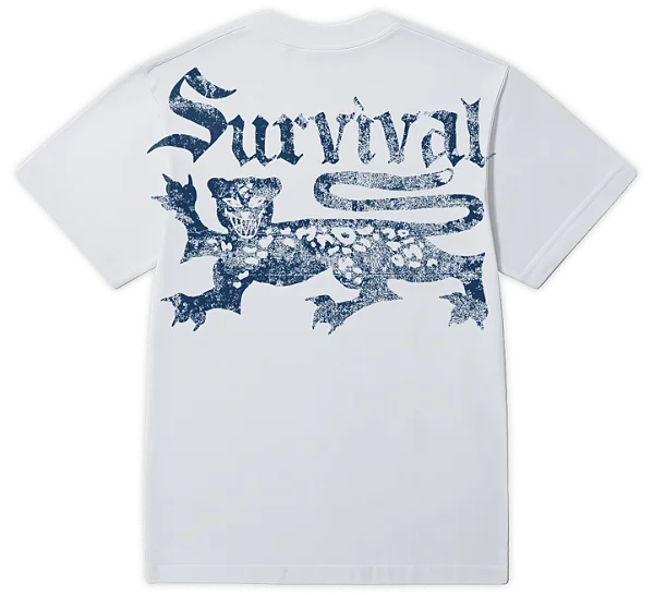 CAMISETA SURVIVAL LOGO (BRANCA E AZUL) SURVIVAL