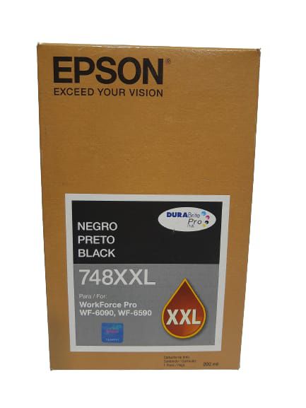 Cartucho Epson 748XXL Black 748 Preto C13T75012A Original 12/2022