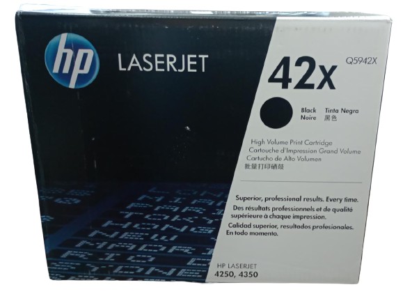 TONER HP 42X PRETO Q5942X PARA LASERJET 4250 4350