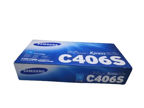 Toner original Samsung C406S CLT-C406S Cyan CLP-36X CLX-330X