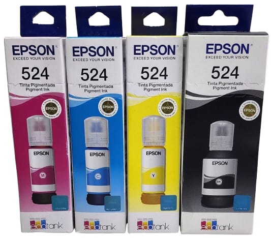 Cartucho original Epson 524 T524120 T524220 T524320 T524420 4 cores