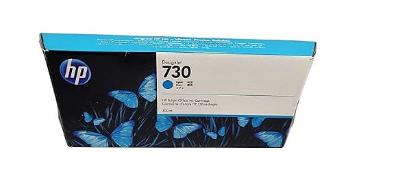 Cartucho original HP 730 Cyan P2V68A PLOTTER HP T1600 T1700 T2600 300ml