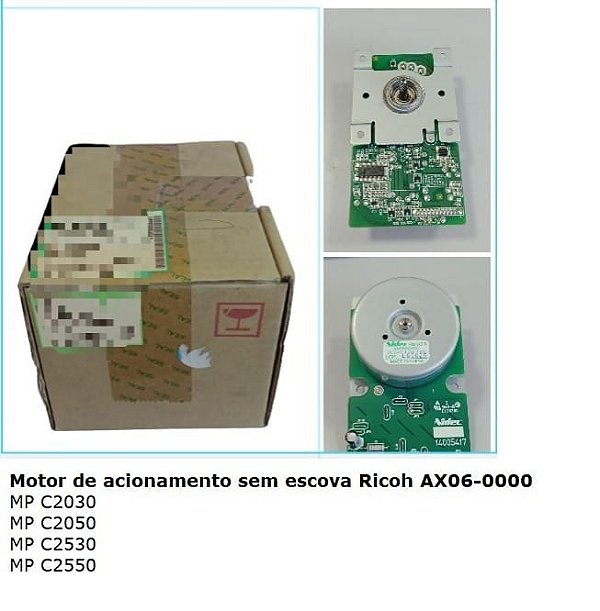 Motor de acionamento sem escova original Ricoh AX06-0000 MP C2030 C2050 C2530 C2550