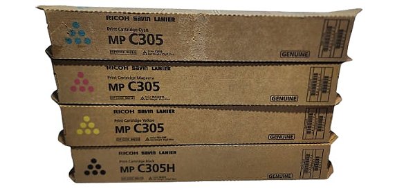 Toner original Ricoh 842119 Black 842120 yellow 842121 magenta 842122 cyan MP C305
