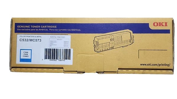 Toner original Oki 46490603 Cyan C532 MC573