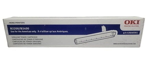Toner original oki 43640301 preto B2200 B2400